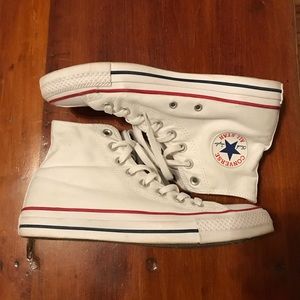 White Hightop Converse
